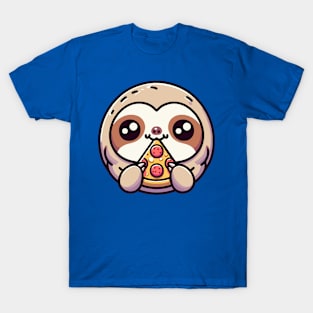 Sloth Eating Pizza T-Shirt